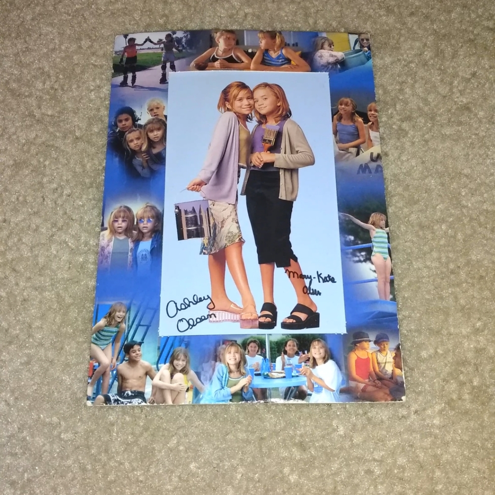 Mary-Kate and Ashley Olsen Signed Framed Photo
